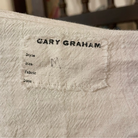 GARY GRAHAM White Cotton Lace Handkerchief Batwing Oversized Boho Fairy Top - Picture 6 of 10